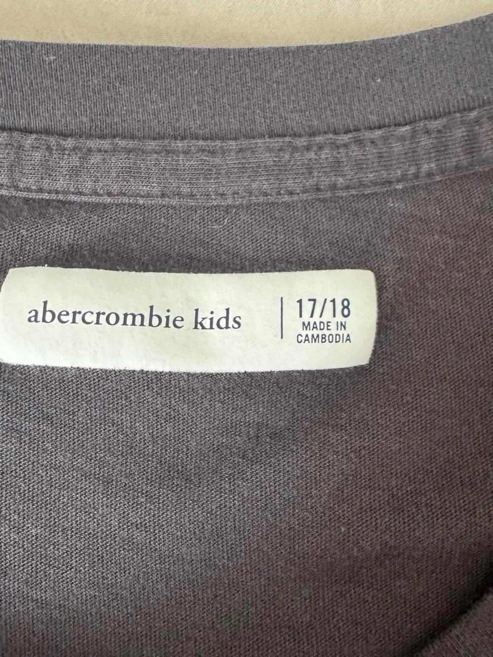 abercrombie kids dark gray